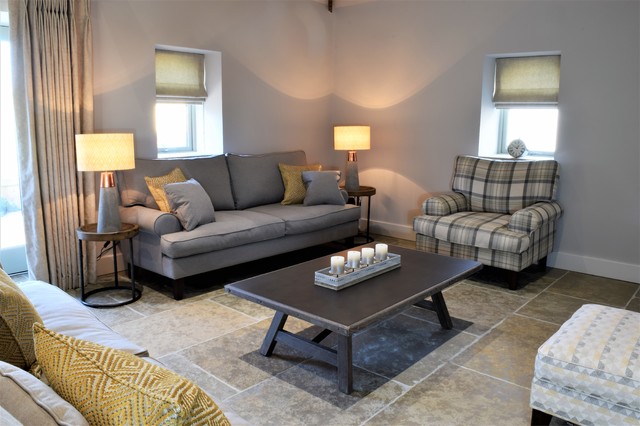 Converted Stables contemporary-vardagsrum