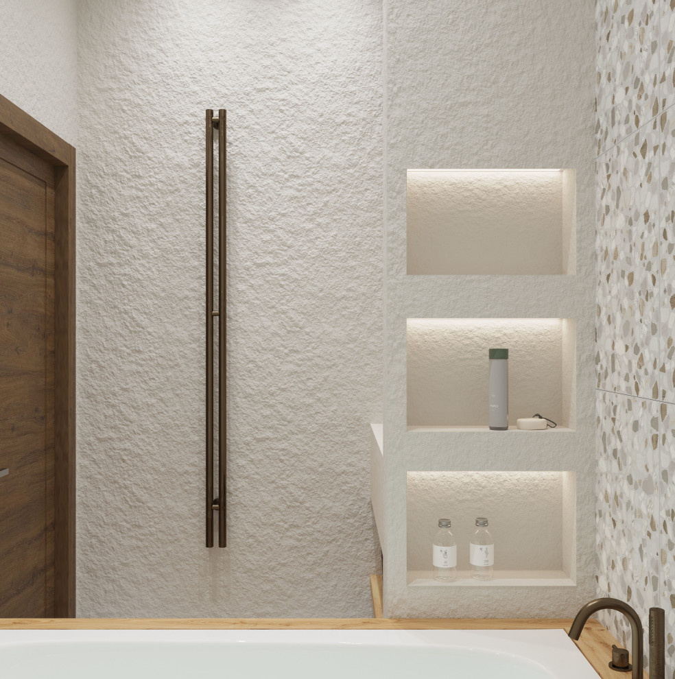 Проект квартиры в Москве, стиль ваби-саби