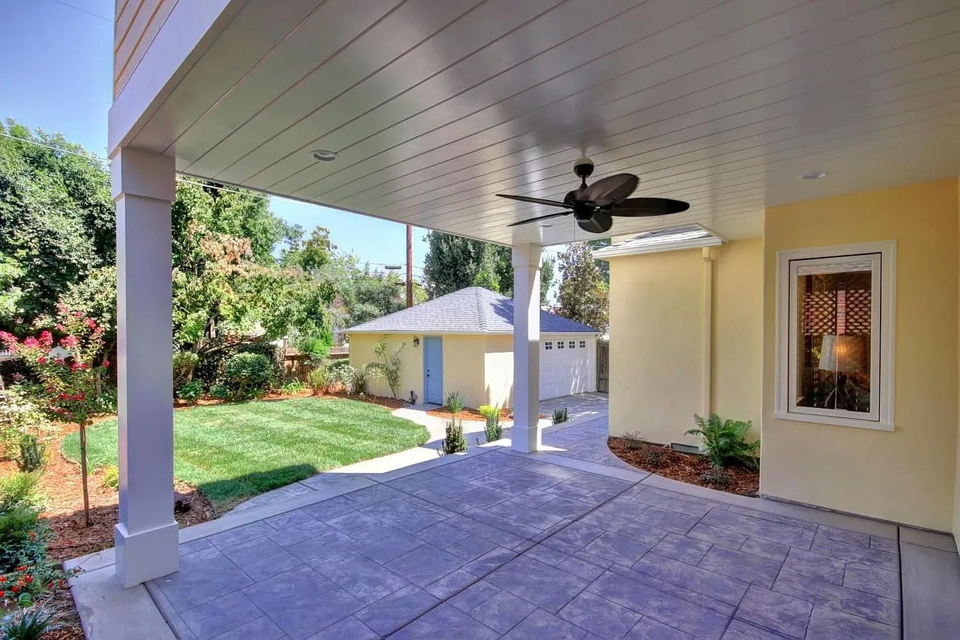 Before: Exposed Patio and Sparse Surroundings