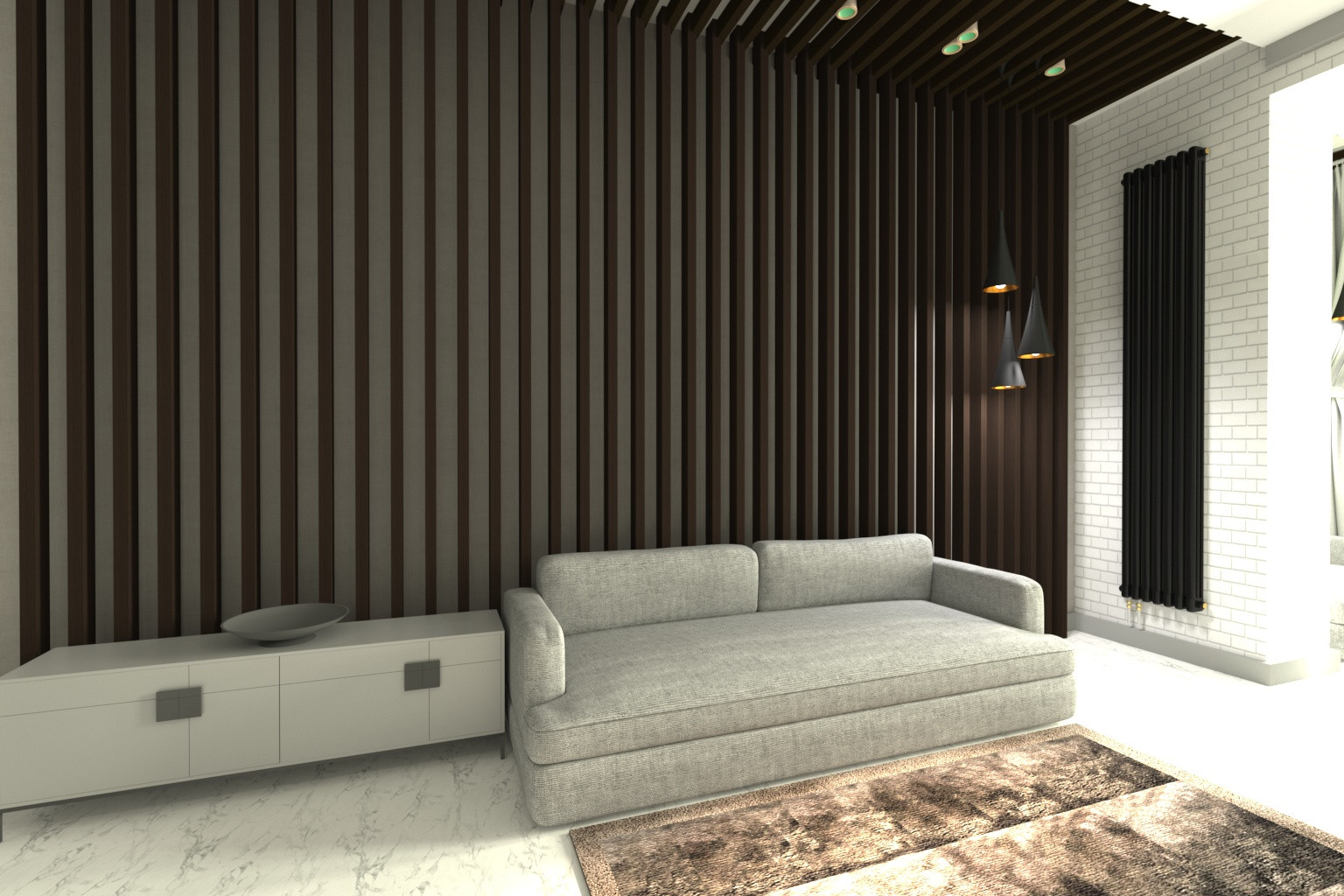 дизайн проект студии 40 квадратов