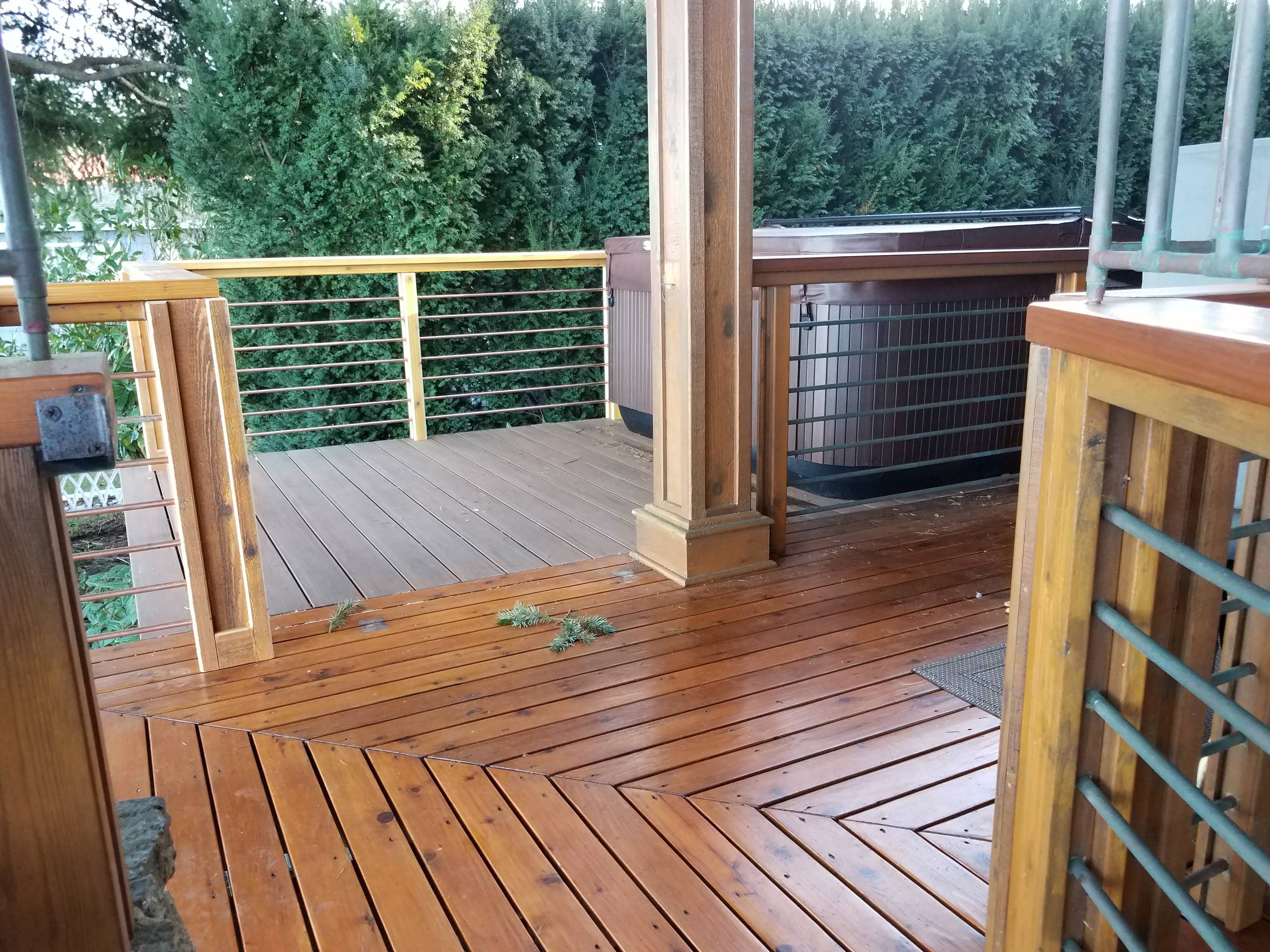 Custom Deck Addition w/ Hot Tub