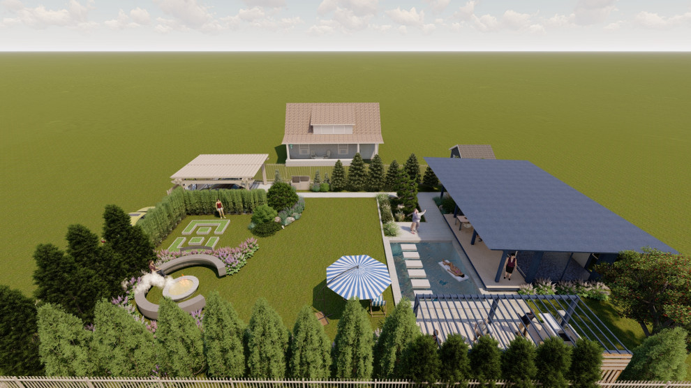 Участок Новая Рига 2 вариант.Хвойные