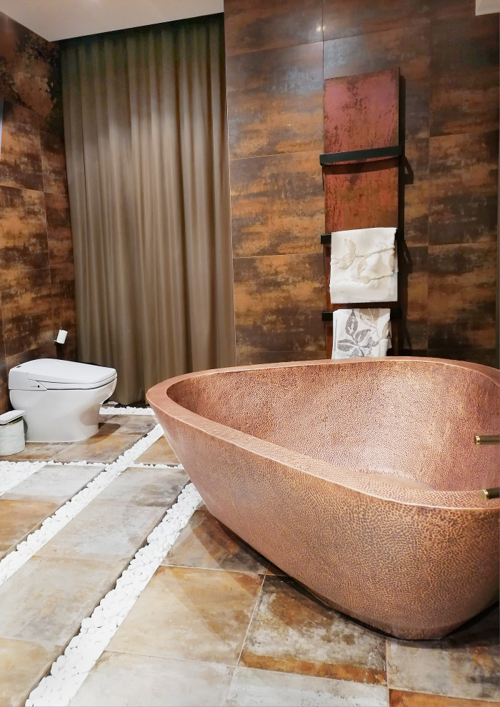 Ванная в стиле экодизайн