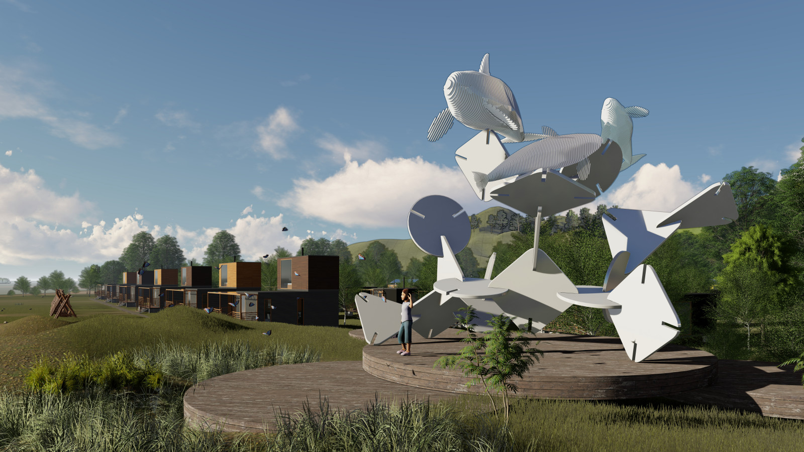 База отдыха из морских контейнеров на мысе Лазарева