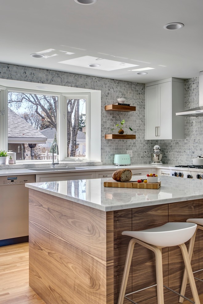 Kitchen - transitional kitchen idea in Calgary