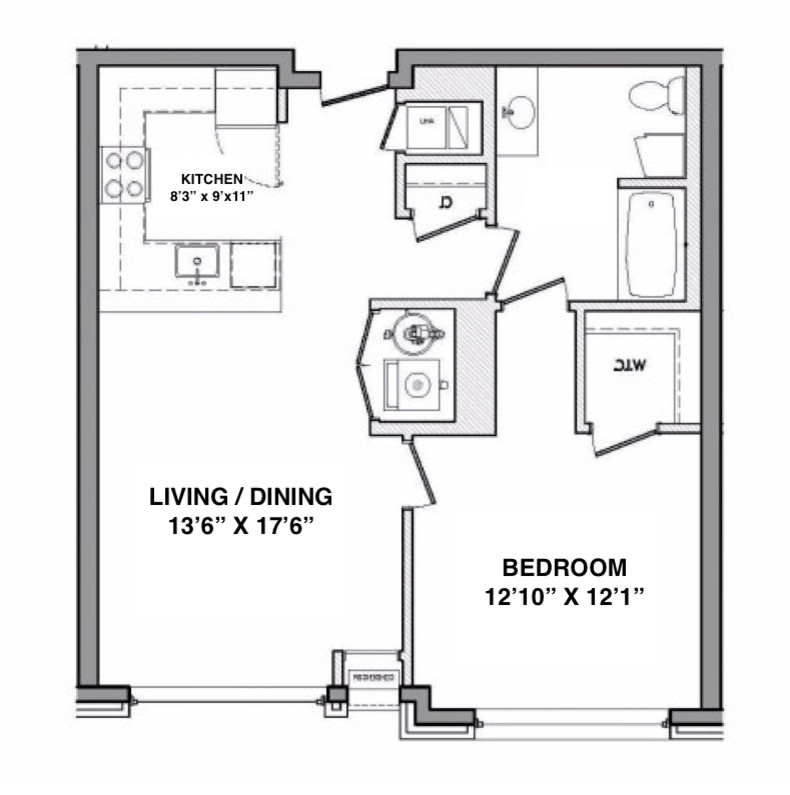 Help! Cookie cutter apartment in need of multifunctional living space