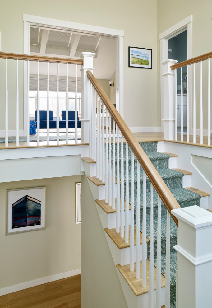 This is an example of a coastal staircase in Portland Maine.