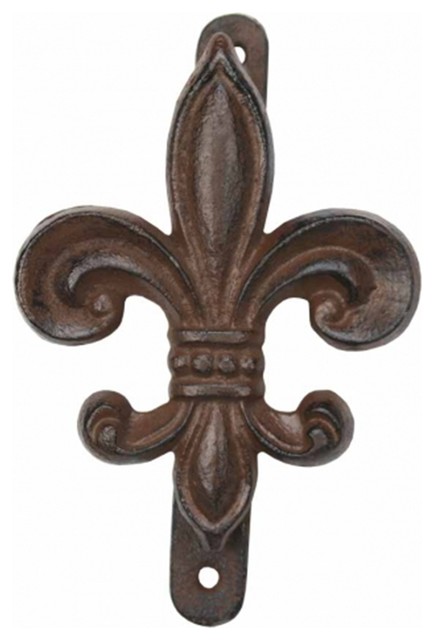 Rustic Cast Iron Fleur De Lis Doorknocker Mediterranean Door Rustic Cast Iron Fleur De Lis Doorknocker