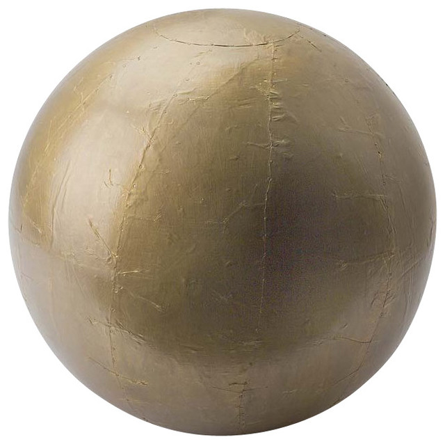 Brass Sheet Metal Sphere Extra Large Contemporary Home Decor by
