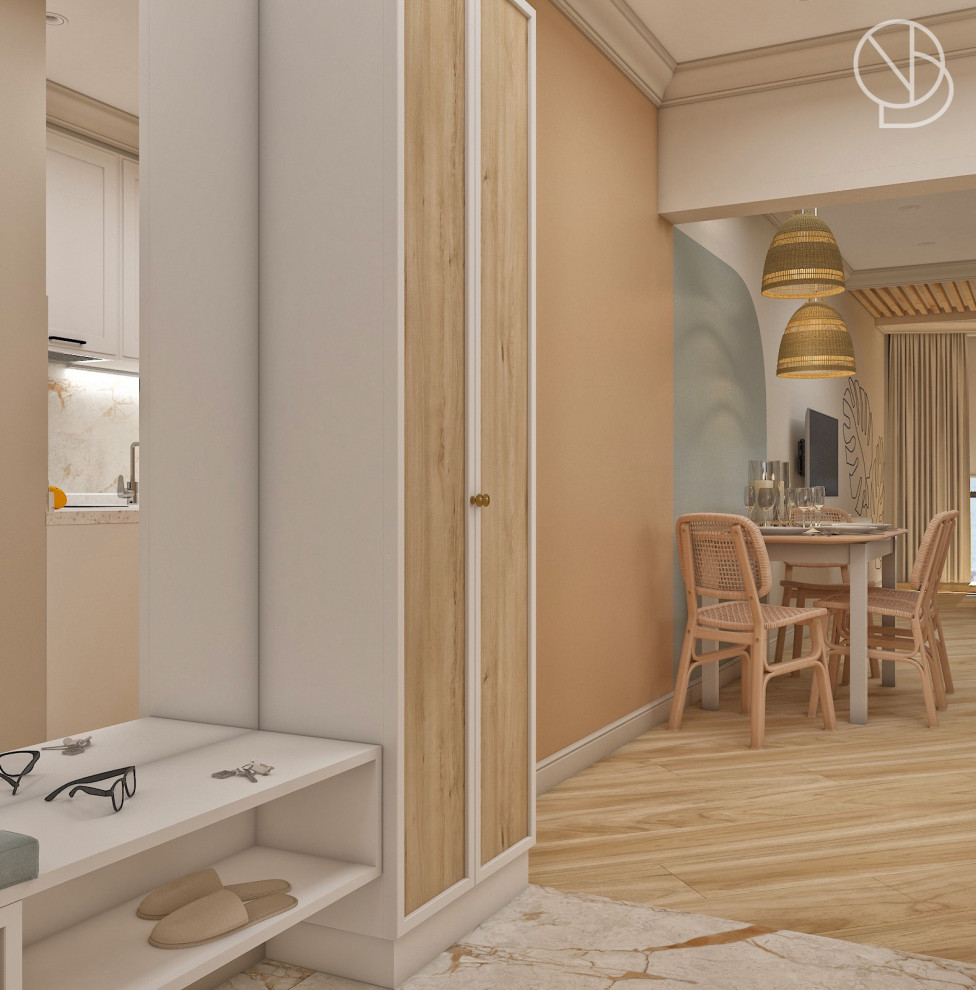 Столовая зона, прихожая