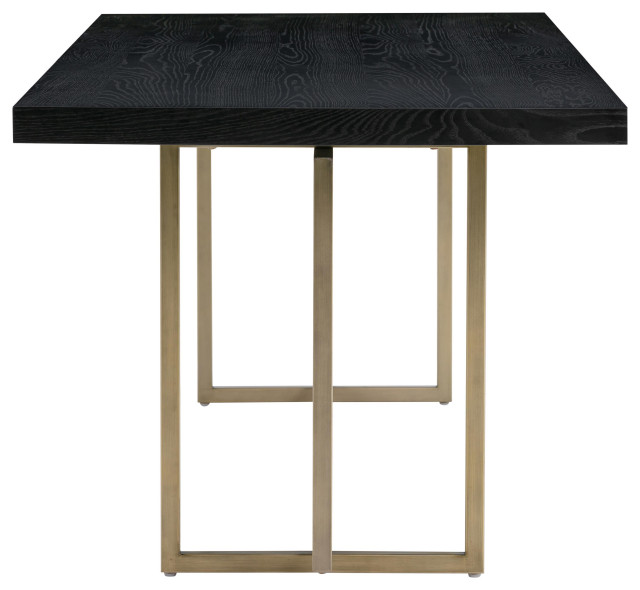 Mason Black Dining Table, 95" - Contemporary - Dining Tables - by TOV ...