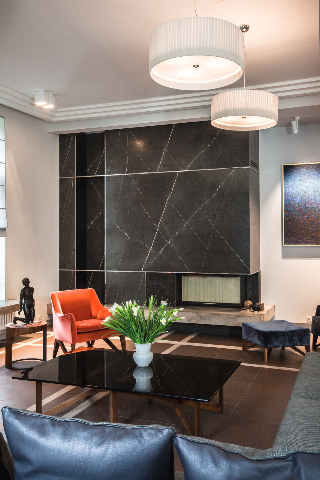 Совремнный интерьер с элементами арт-деко