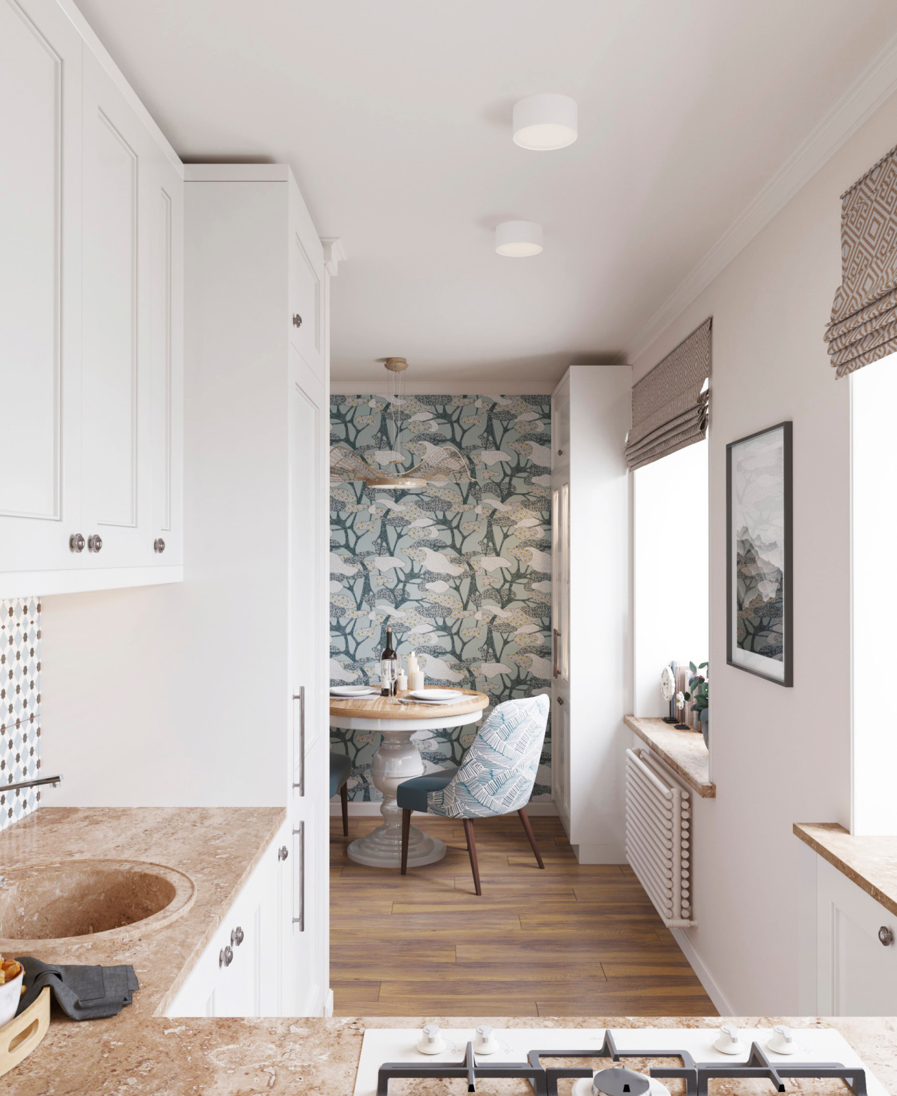 Квартира для молодой мамы и дочки 54 кв.м.