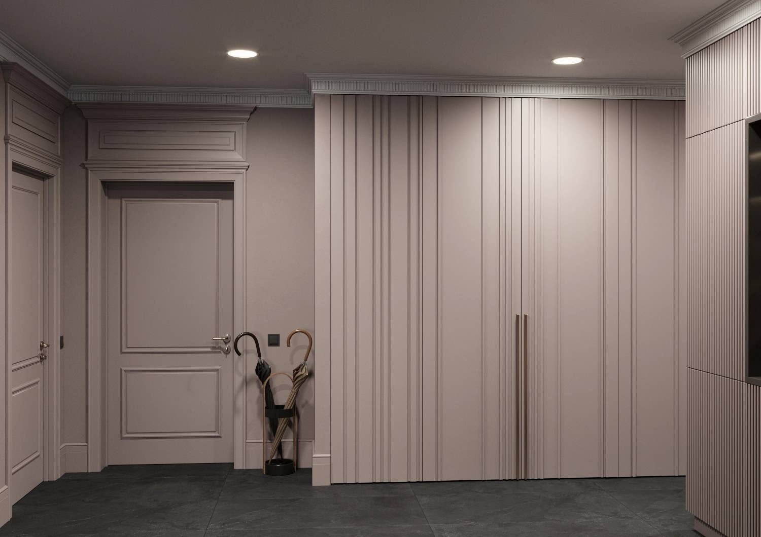 Кабинет в винных тонах