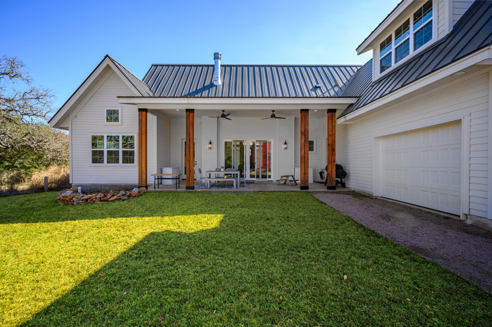 Rear View - Farmhouse - Exterior - Dallas - by The House Designers | Houzz
