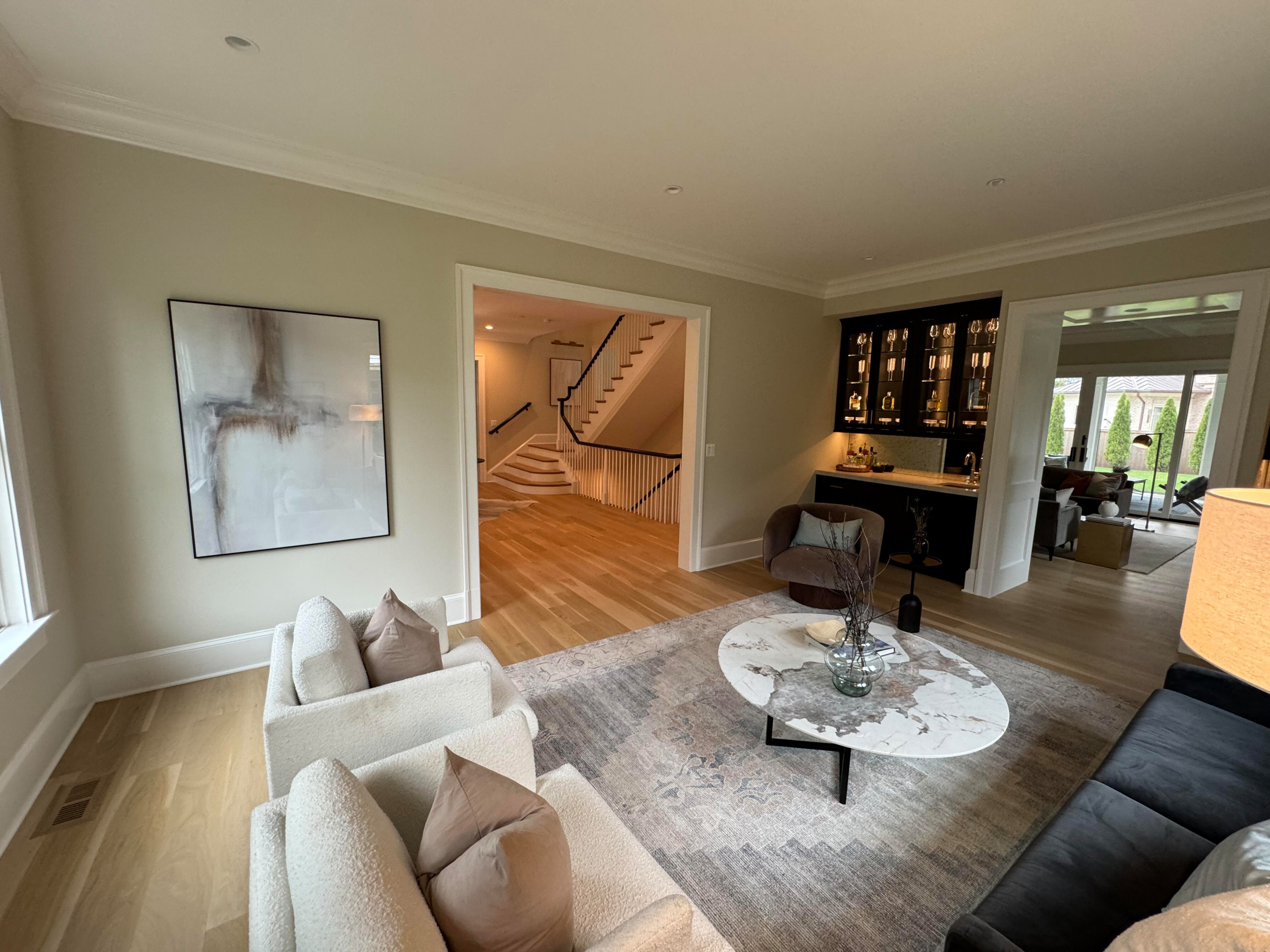 138_Elegant Double Bullnose Entry Stair, Bethesda, MD 20814
