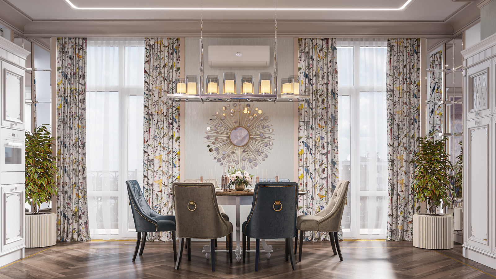 Дизайн проект квартиры "Элегантная роскошь"