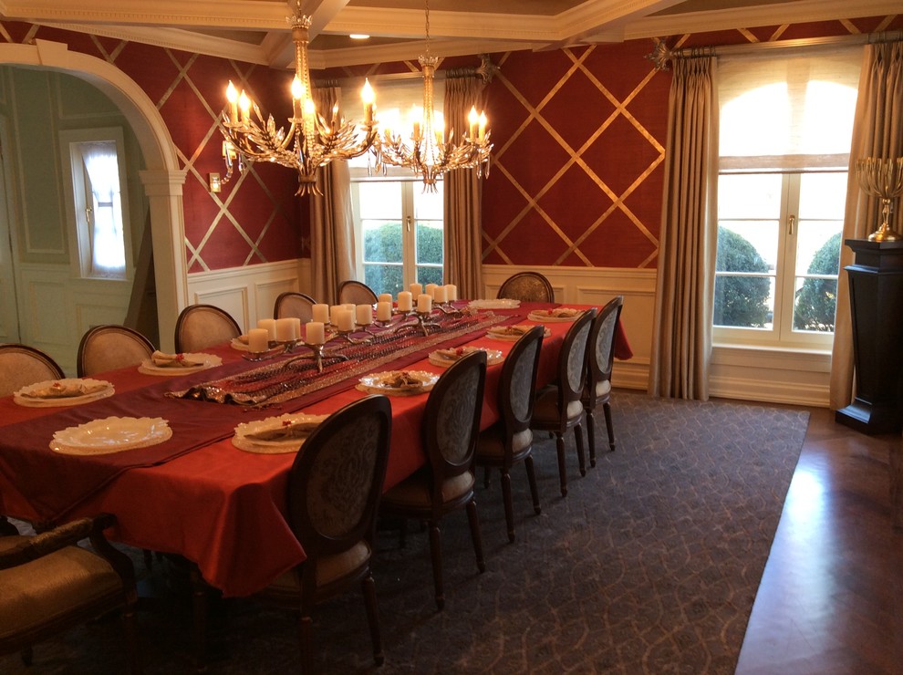 Example of a large transitional dining room design in New York