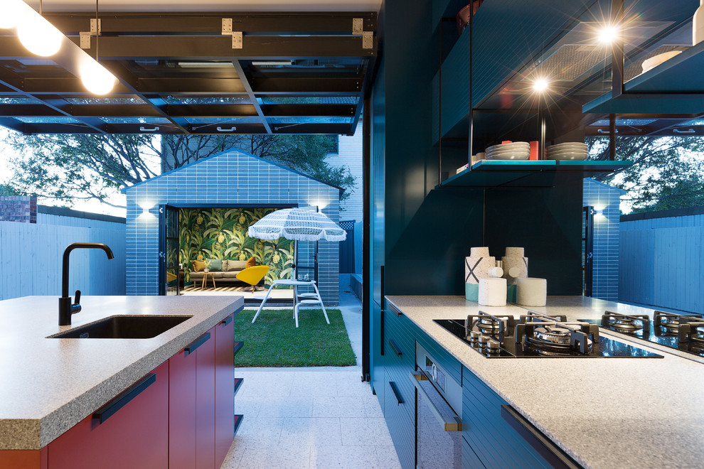 Photo of a midcentury kitchen in Sydney.