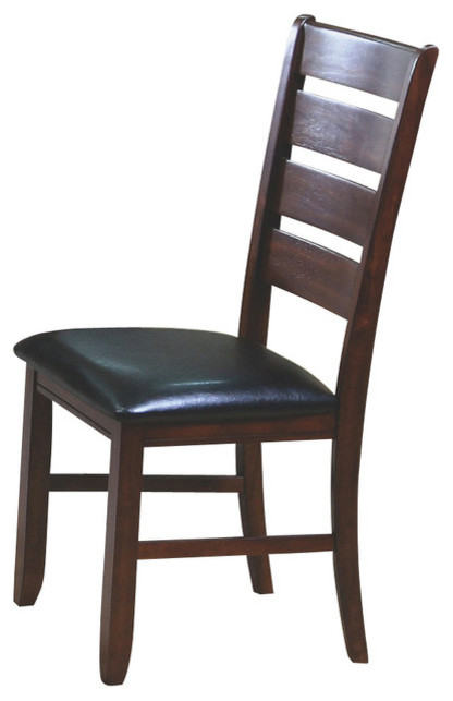 Monarch Specialties Side Chair in Dark Oak, Set of 2
