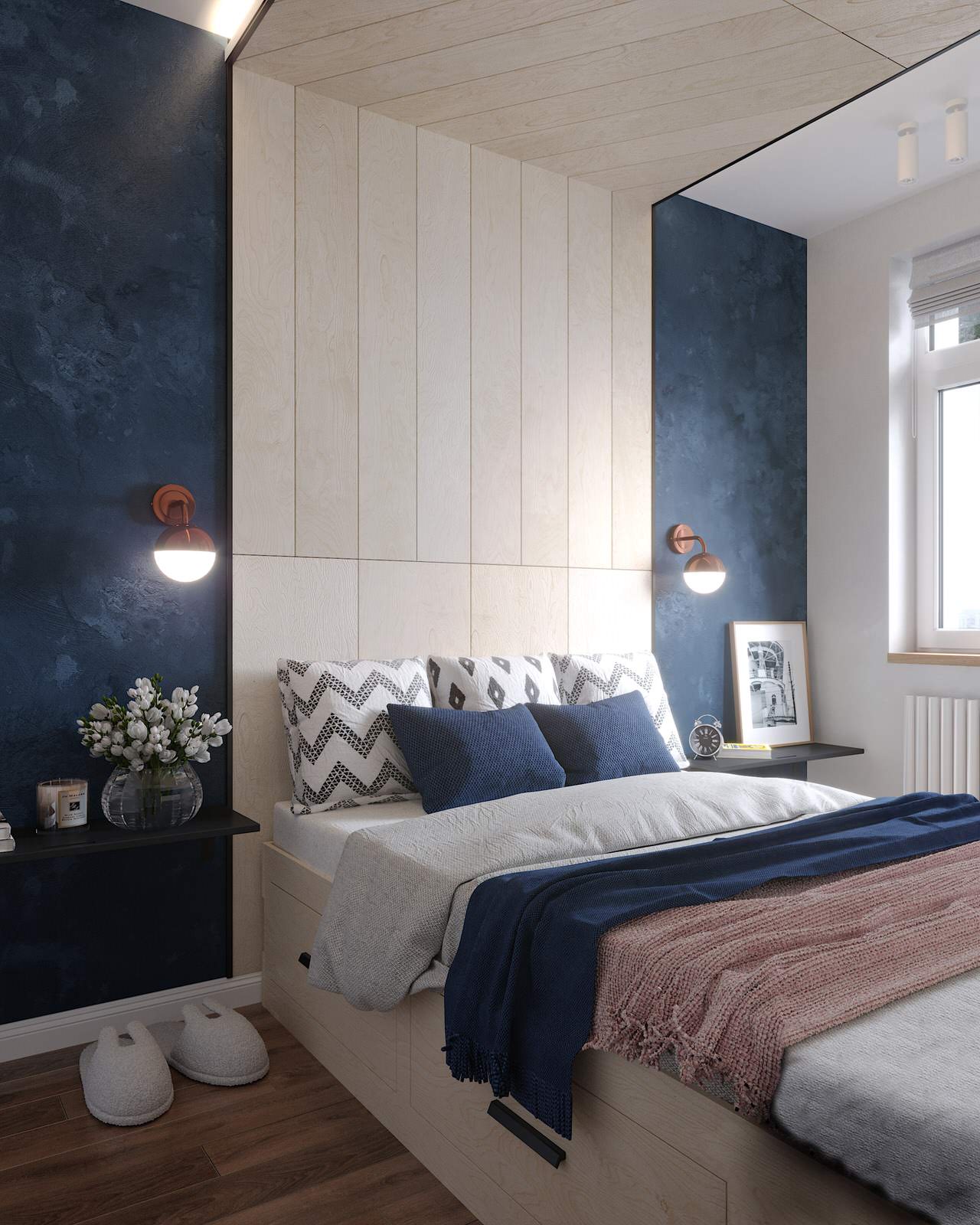 Интерьер в природной гамме для семьи с двумя детьми