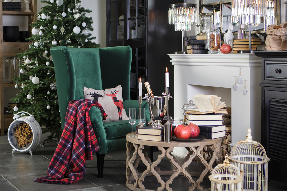 Новогодний интерьер гостиной