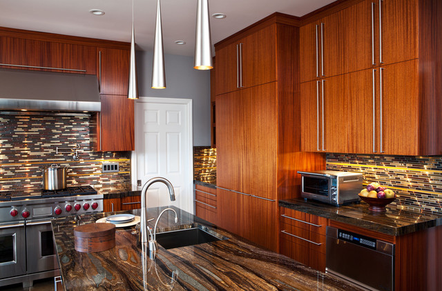 African Mahogany Kitchen