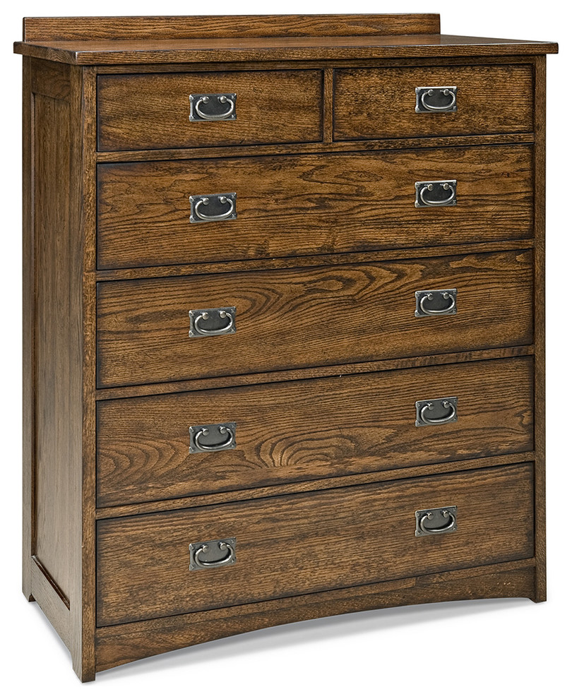 Intercon Furniture Oak Park 6Drawer Chest, Mission Transitional