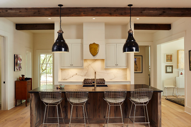Cabin Noir transitional-kitchen