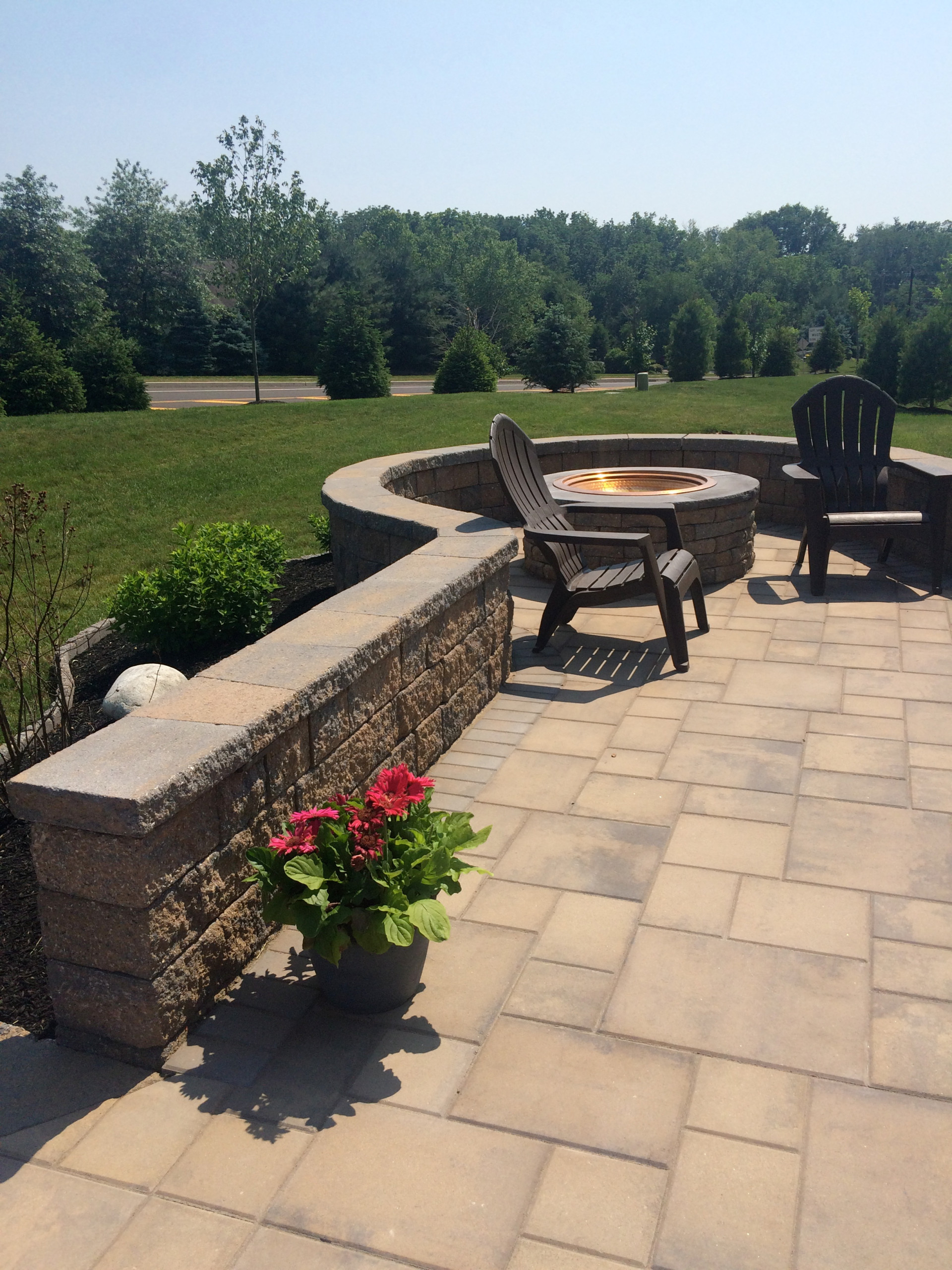 Patio and Sitting Wall