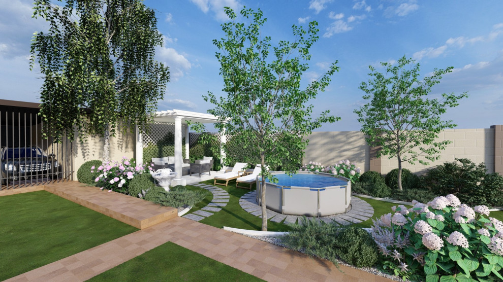 Ландшафтный дизайн участка площадью 1 сотка