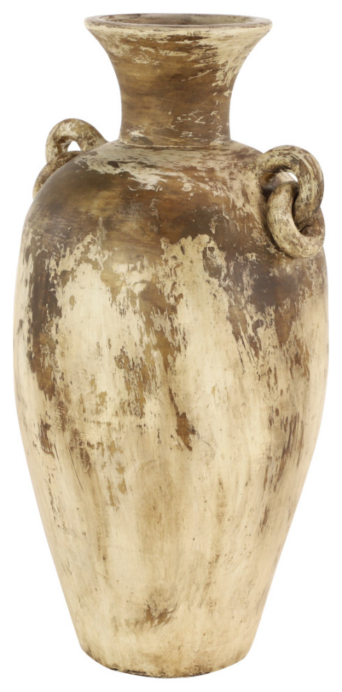 Beige Ceramic Farmhouse Vase, 29" x 15" x 15" - Farmhouse - Vases - by  Brimfield & May | Houzz