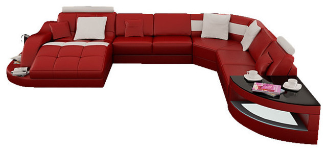 Large Red Sectional Sofa Home The Honoroak