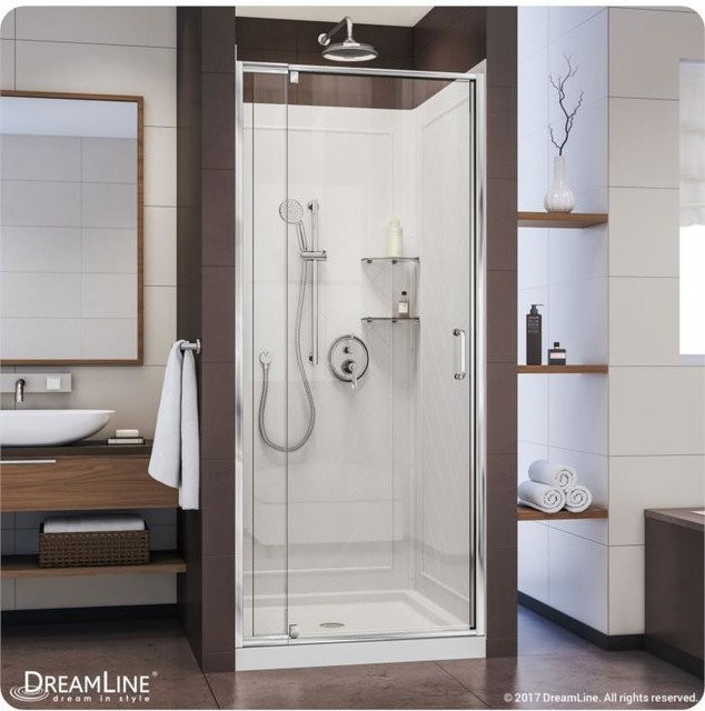 Dreamline Frameless Sliding Shower Door Backwall And Base Kit Dl Dreamline Frameless Sliding Shower Door Backwall And Base Kit Dl 6217c 01cl