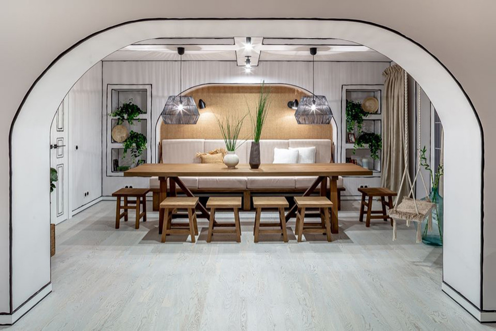 Проект переделки гостиной в загородном доме для Дачного ответа на НТВ