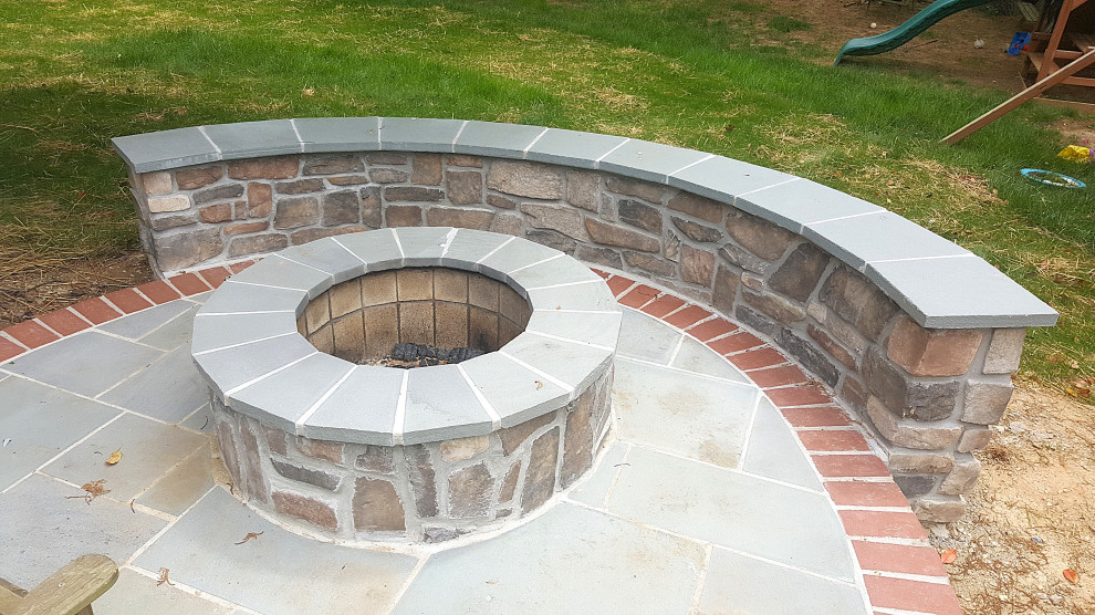 Screened Deck and Stone Patio