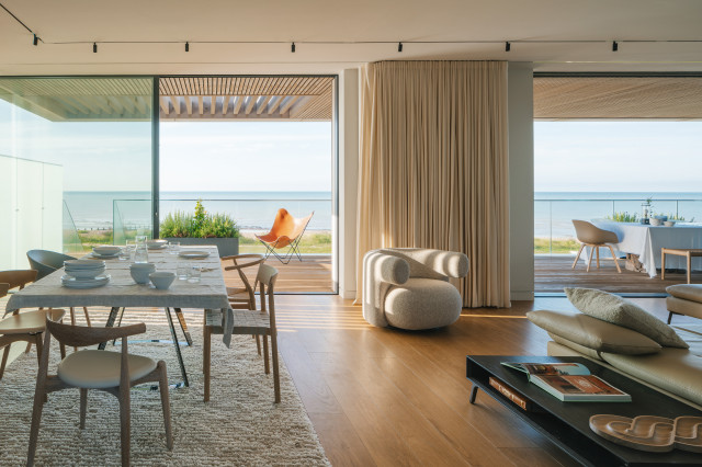 Beach Front Home coastal-dining-room