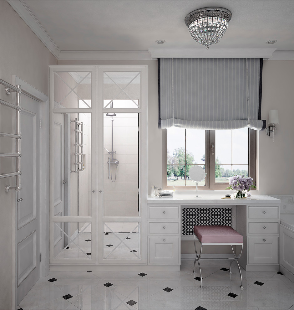 Neutral Bathroom. Kiev 2016