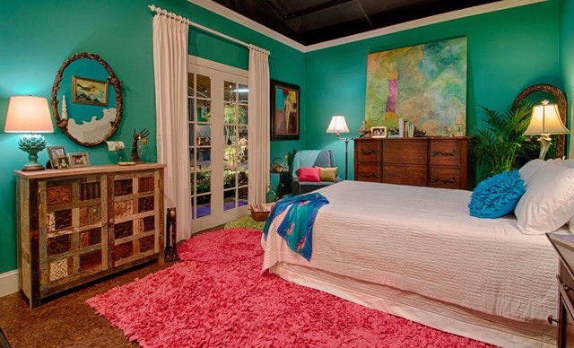 Eclectic Bedroom and Patio eclectic-bedroom