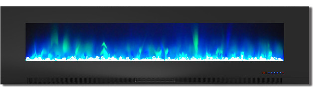 42 Color Changing Wall Mount Fireplace With Crystals