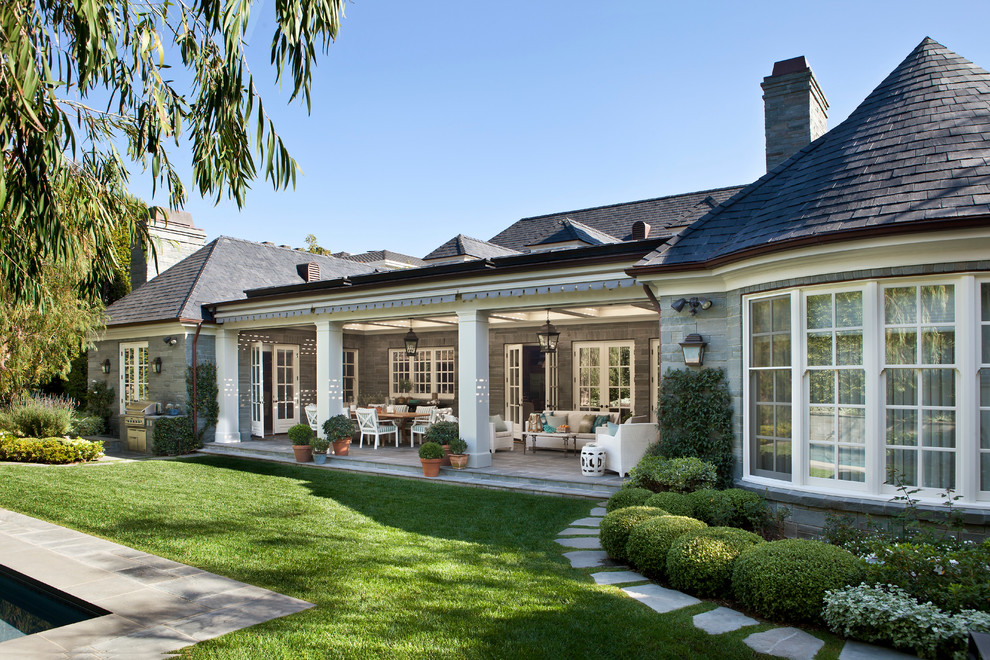 Bluestone Manor House Traditional Porch Los Angeles by Ward
