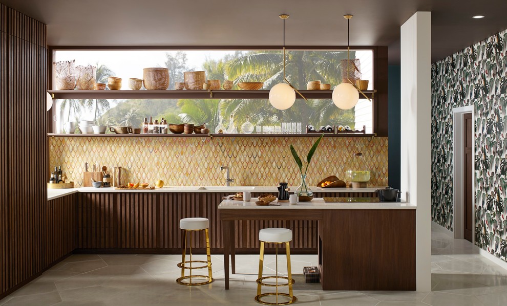 Photo of a tropical kitchen in Other.