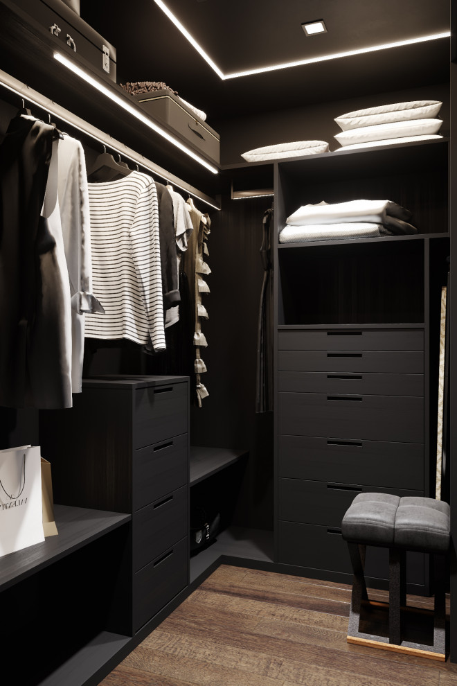 Квартира в черных тонах