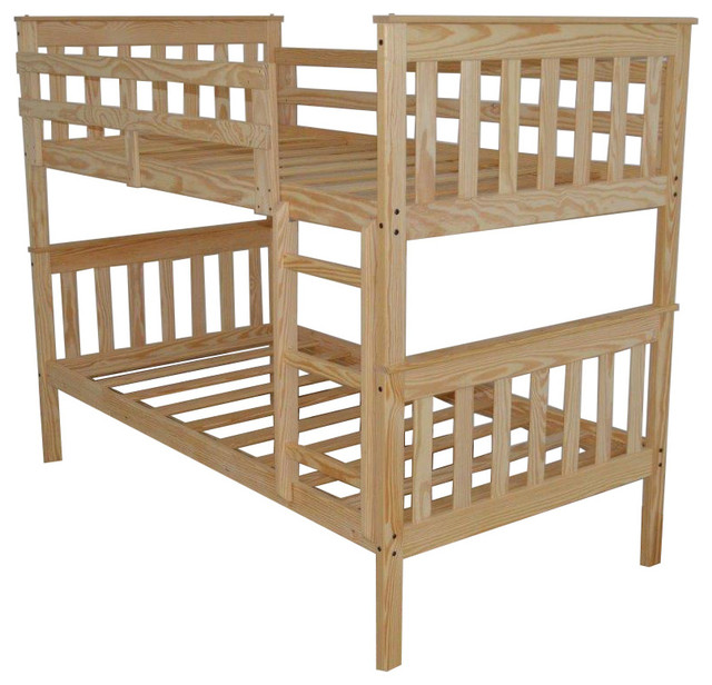 Pine Twin Over Bunk Bed Craftsman Beds By Furniture Pine Twin Over Bunk Bed Craftsman Beds By Furniture Barn Usa