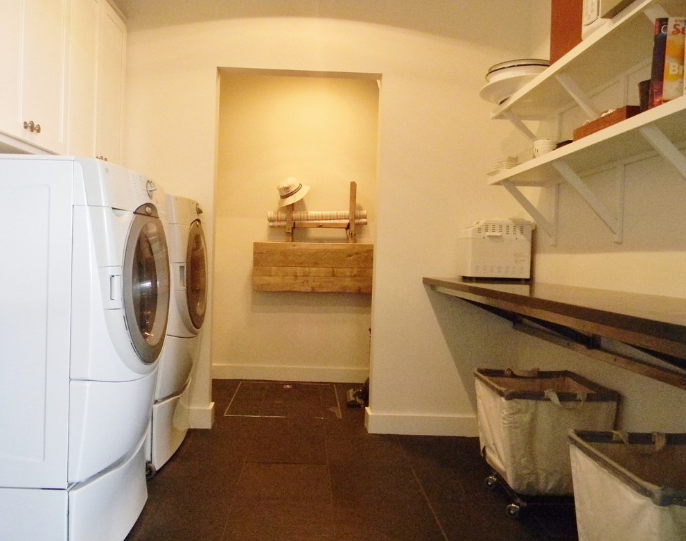 This is an example of a country laundry room in Seattle.