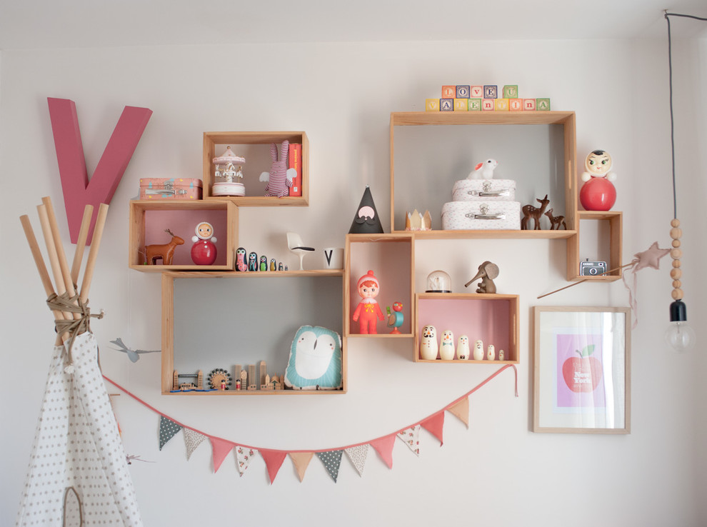 Design ideas for an eclectic kids' room in Montpellier.