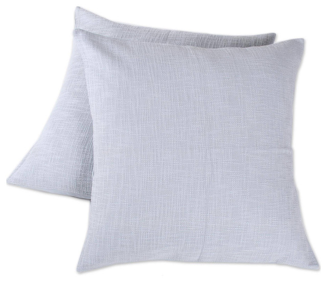 Novica Handmade Pearl Grey Pattern Cotton Cushion Covers (Pair)