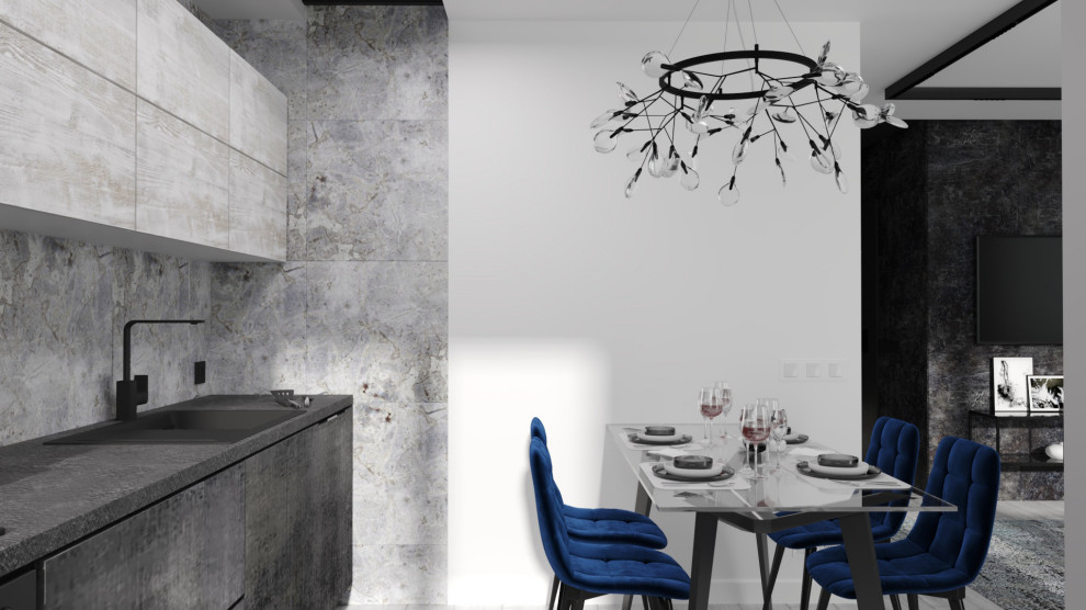 Аскетичный и женственный, лаконичный и смелый интерьер квартиры в трех уровнях