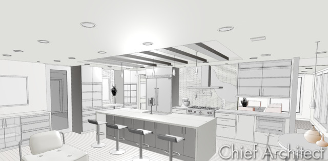 FIVE-12 KITCHEN rendering