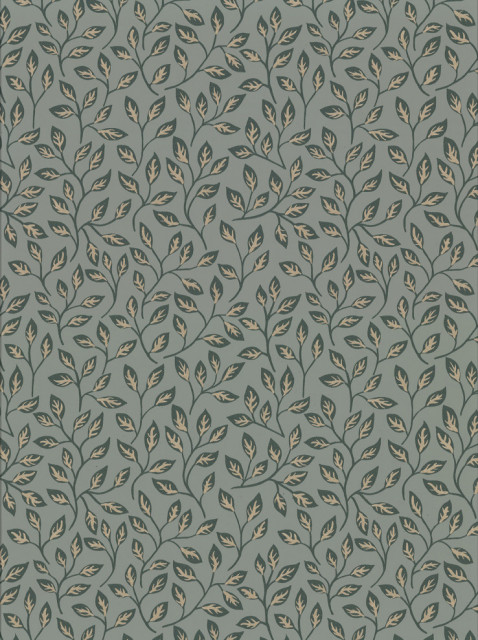 Posey Green Vines Wallpaper - Contemporary - Wallpaper - by Brewster ...